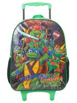 Mochila Escolar de Rodinhas Tartarugas Ninja Original 13500