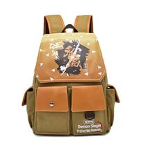 Mochila escolar Demons Slayers Agatsuma Zenitsu para crianças