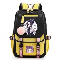 Mochila escolar Demons Slayers Anime para nylon escolar