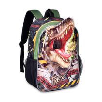 Mochila Escolar Dinossauro Trex Clio Style 3D