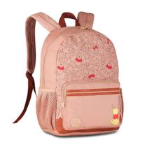Mochila Escolar Disney Pooh e Amigos 17.5 Polegadas Oficial - MARROM Mochila Escolar Disney Pooh e Amigos 17.5 Polegadas Oficial - MARROM