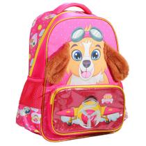 Mochila Escolar Dog Pet Aviator Costas Reforçada Tam G Infantil