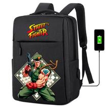 Mochila Escolar Estampa Game Infantil com Entrada USB Interface para Trabalho e Notebook Mochila Escolar Estampa Game Infantil com Entrada USB Interface para Trabalho e Notebook
