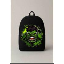 Mochila Escolar Estampada Hulk Heroi Bolsa Ideal Para Passeios e Viagens Bolsa Infantil Mochila Escolar Estampada Hulk Heroi Bolsa Ideal Para Passeios e Viagens Bolsa Infantil