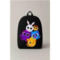 Mochila Escolar Estampada Personagem Bolo fofo Bolsa Ideal Para Passeios e Viagens Bolsa Infantil