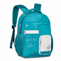 Mochila Escolar Fada Glitter Infantil Juvenil Azul Grande Mochila Escolar Fada Glitter Infantil Juvenil Azul Grande