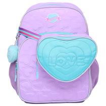 Mochila escolar feminina com pochete love wins yins paper