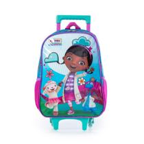 Mochila Escolar Feminina de Rodinhas Dra Brinquedos