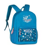 Mochila Escolar Feminina Estampada Flores Clio Lilás