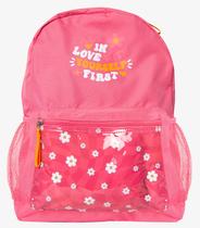 Mochila Escolar Feminina Estampada Flores Clio Rosa Mochila Escolar Feminina Estampada Flores Clio Rosa