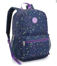 Mochila Escolar Feminina Estampas Seanite Galaxy Estrela