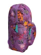 Mochila Escolar Feminina Floral Clio Stile Roxa