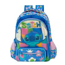 Mochila Escolar Feminina Infantil Stitch Azul Mochila Escolar Feminina Infantil Stitch Azul