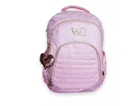 Mochila Escolar Feminina Juvenil Notebook M3986 Vkg Rosa