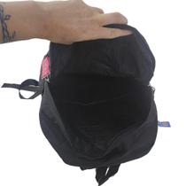 Mochila Escolar Feminina Kit Estojo E Chaveiro Preto Zc8006