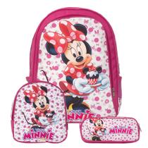 Mochila Escolar Feminina Minnie Costas Reforçada