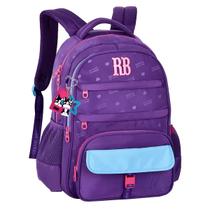 Mochila Escolar Feminina Rebecca bonbon Costa Menina Juvenil Cor:Roxo