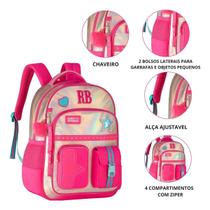 Mochila Escolar Feminina Rebecca Bonbon Holográfica RB27020 com Notebook Mochila Escolar Feminina Rebecca Bonbon Holográfica RB27020 com Notebook