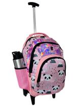 Mochila Escolar Feminina Rodinhas Panda Rosa Resistente Mochila Escolar Feminina Rodinhas Panda Rosa Resistente