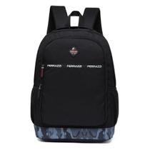 Mochila Escolar Ferrazzi Impermeável Reforçada Detalhes Camuflado Viagem
