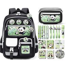 Mochila escolar Fimibuke Kids para meninas com conjunto de papelaria de 28 unidades Mochila escolar Fimibuke Kids para meninas com conjunto de papelaria de 28 unidades