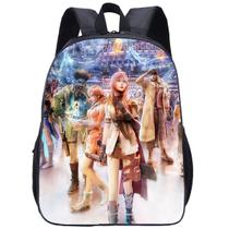 Mochila escolar Finals Fantasy Anime para crianças