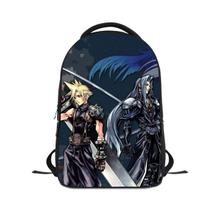 Mochila escolar Finals Fantasy Kids em poliéster 3D