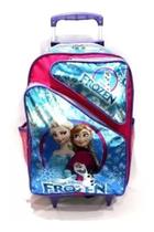 Mochila Escolar Frozen Ana & Elsa Rodinhas Tam G Meninas