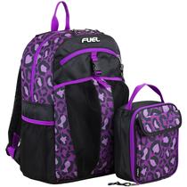 Mochila escolar FUEL para adolescentes, resistente à água, com lancheira térmica reutilizável, estampa Mixed Palm Mochila escolar FUEL para adolescentes, resistente à água, com lancheira térmica reutilizável, estampa Mixed Palm