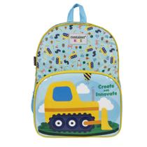 Mochila Escolar G Infantil Menino Construction Container Kids