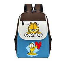 Mochila escolar Garfields Anime Cartoon Student Nylon 30x15x42cm