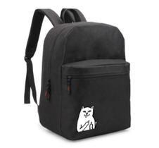 Mochila Escolar Gatinho Engracado Divertido Bolsa Unissex
