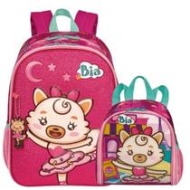 Mochila Escolar Grande e Lancheira Especial Tini 21y Bia