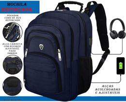 Mochila Escolar Grande Faculdade Trabalho Masculina/Feminina Reforçada Resistente - GJ Mochila Escolar Grande Faculdade Trabalho Masculina/Feminina Reforçada Resistente - GJ
