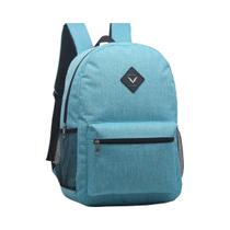 Mochila Escolar Grande Juvenil Colegial Faculdade Fundamental Médio Bolso Frontal Lateral Azul Mochila Escolar Grande Juvenil Colegial Faculdade Fundamental Médio Bolso Frontal Lateral Azul