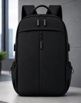 Mochila Escolar Grande Masculino Trabalho Entrada USB Preto Mochila Escolar Grande Masculino Trabalho Entrada USB Preto