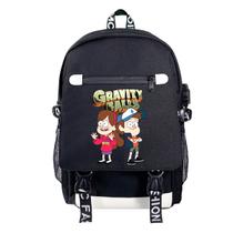 Mochila escolar Gravitys Falls Kids de algodão e poliéster Mochila escolar Gravitys Falls Kids de algodão e poliéster