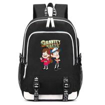 Mochila escolar Gravitys Falls Kids de algodão e poliéster Mochila escolar Gravitys Falls Kids de algodão e poliéster