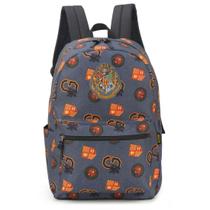 Mochila Escolar Harry Potter Luxcel Cinza MS46751HP