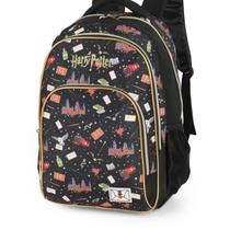 Mochila Escolar Harry Potter Preta - Luxcel