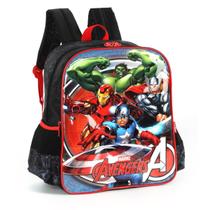 Mochila Escolar Heróis Vingadores Infantil Preto Disney