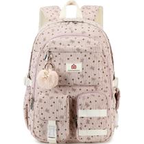 Mochila escolar Hidds para adolescentes e meninas e mulheres, laptop de 15,6 polegadas, rosa