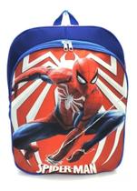Mochila Escolar Homem Aranha Ultimate Azul Tam G Costas F5