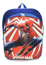 Mochila Escolar Homem Aranha Ultimate Azul Tam M Costas F5