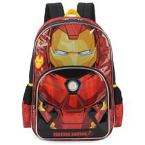 Mochila Escolar Homem de Ferro Premium Marvel - Luxcel