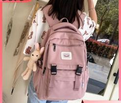 Mochila Escolar Impermeável Casual Feminina Masculina Moda Coreana