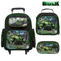 Mochila Escolar Incrivel Hulk com Rodinha Toys 2U