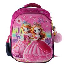 Mochila Escolar Infantil 3D Alto Relevo Personag:Princesas 2