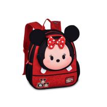 Mochila escolar infantil 9 litros com alça ajustável mickey minni disney premium escola resistente