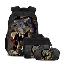 Mochila Escolar Infantil AMYATLIY Dinossauro 3 em 1 - Meninos e Meninas Mochila Escolar Infantil AMYATLIY Dinossauro 3 em 1 - Meninos e Meninas